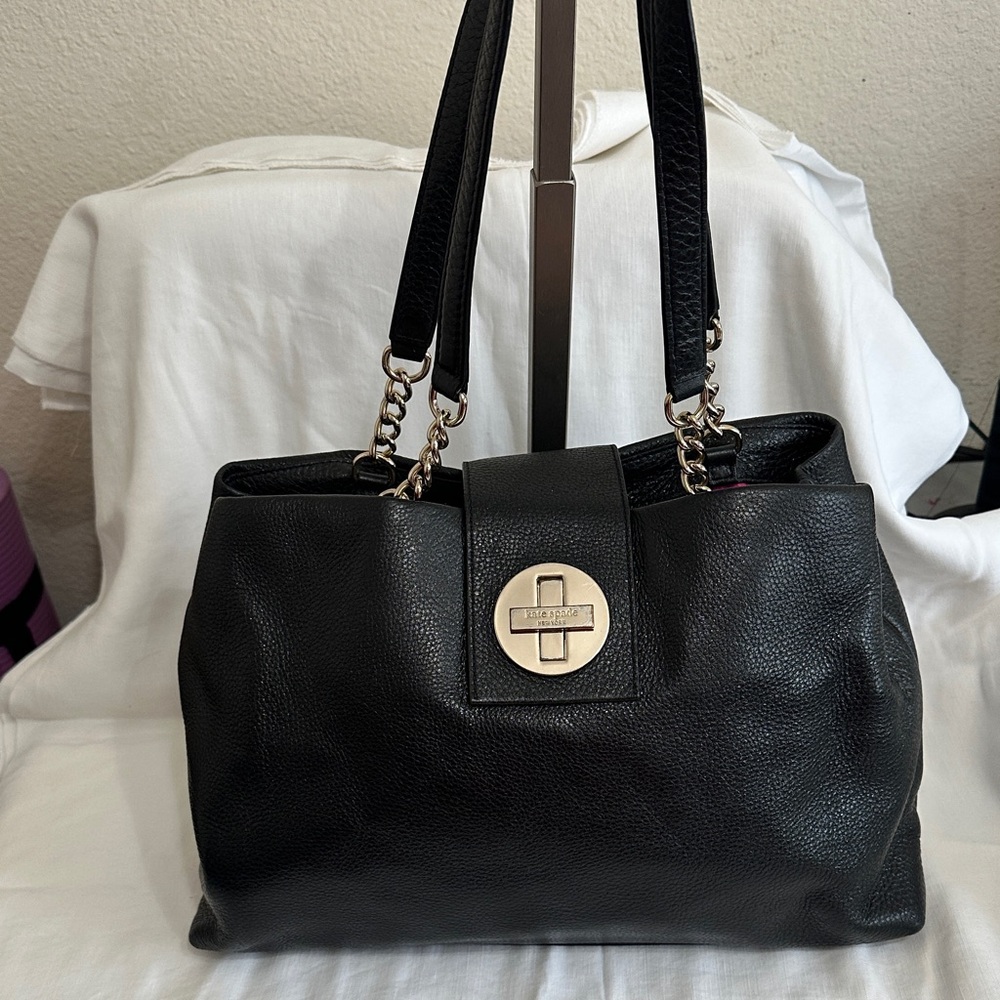 Kate Spade Black Leather Shoulder Bag